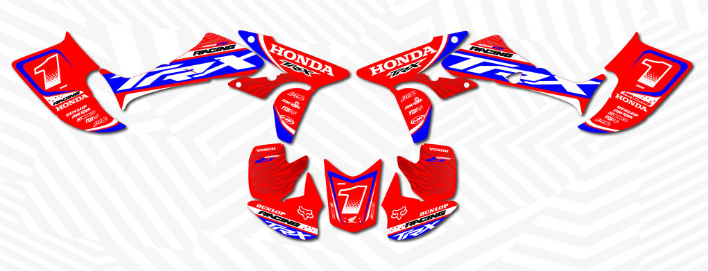 HONDA TRX 450 2004-2019 RACING SERIES ROJO
