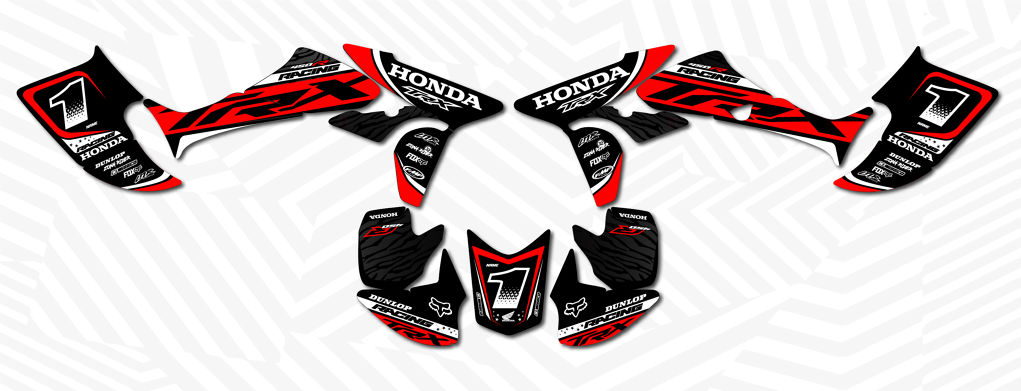 HONDA TRX 450 2004-2019 RACING SERIES NEGRO